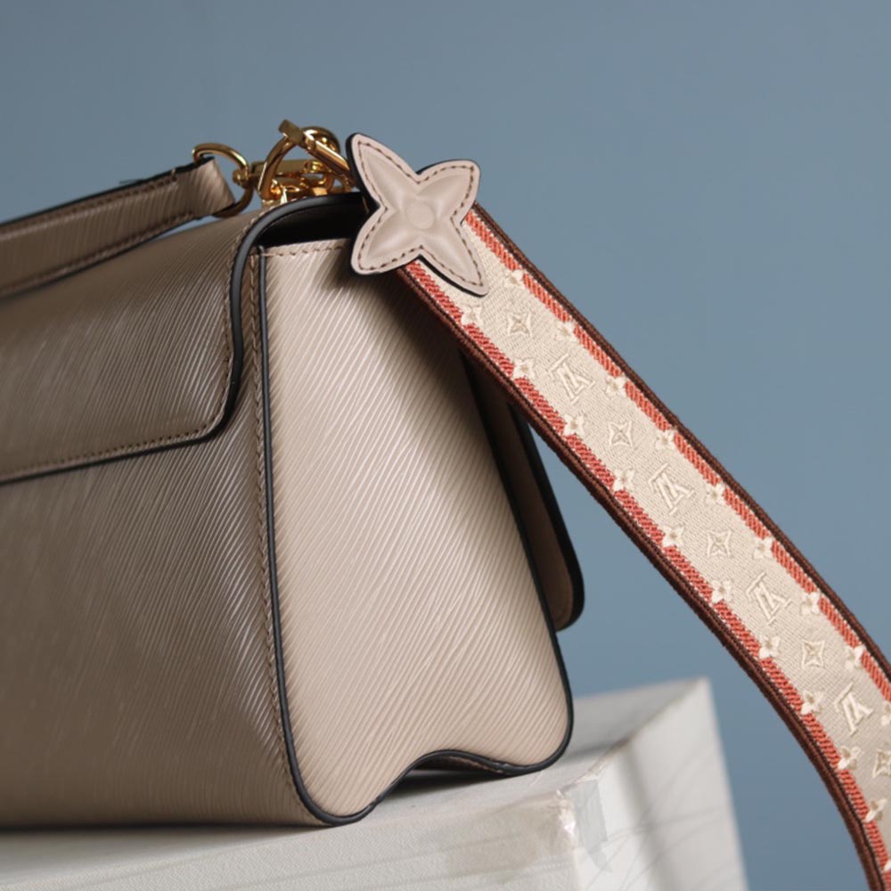 Wholesale Luxury Louis Vuitton Twist Mm M57050 Beige/Black/Pink - Image 7