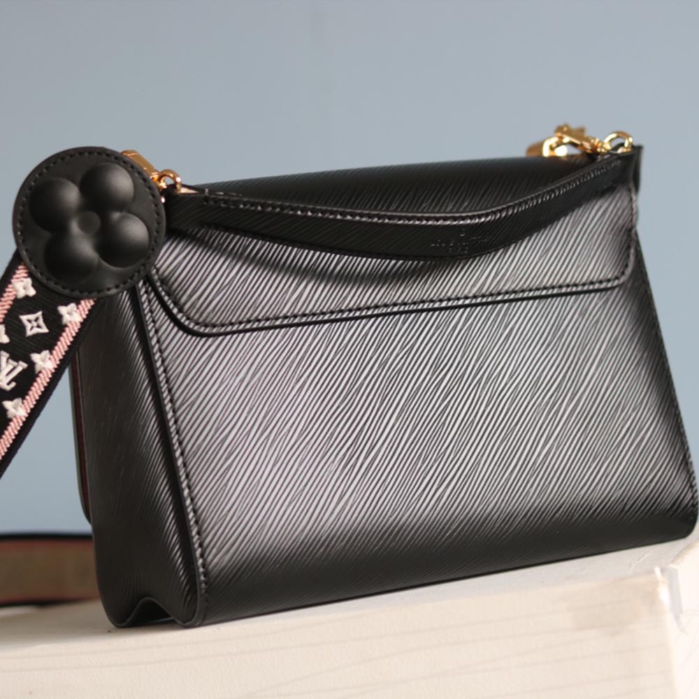 Wholesale Luxury Louis Vuitton Twist Mm M57050 Beige/Black/Pink - Image 11