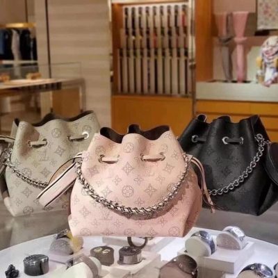 Wholesale Luxury Louis Vuitton Bella Bucket Bag Black/Pink/Grey