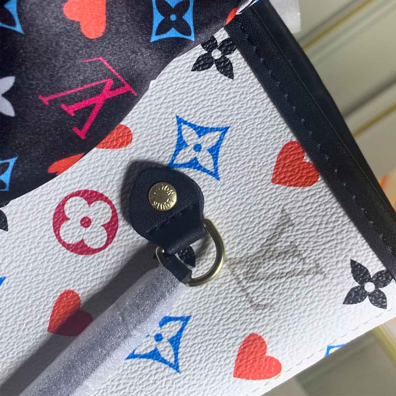 Wholesale Luxury Louis Vuitton Game On Neverfull Mm M57462 Black/White - Image 10