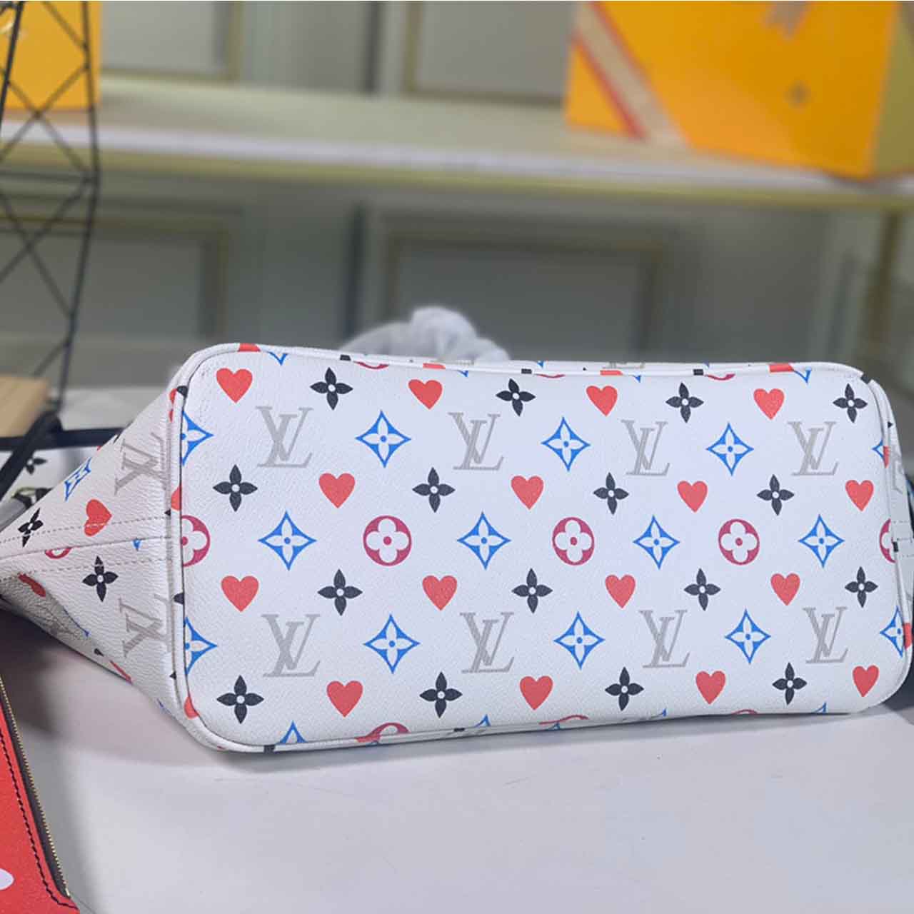 Wholesale Luxury Louis Vuitton Game On Neverfull Mm M57462 Black/White - Image 4