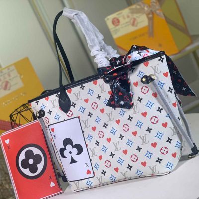 Alternative view of Wholesale Luxury Louis Vuitton Game On Neverfull Mm M57462 Black/White