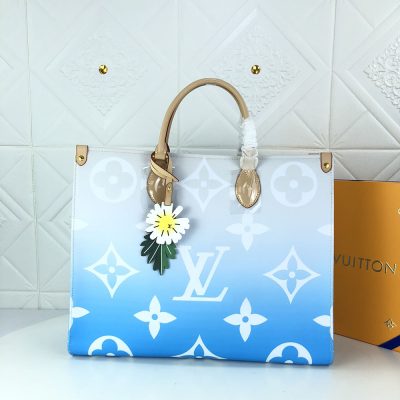 Alternative view of Wholesale Luxury Louis Vuitton Onthego Gm Blue/Pink/Mist