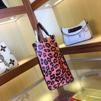 Alternative view of Wholesale Luxury Louis Vuitton Leopard-Print Sides Onthego Black/Brown