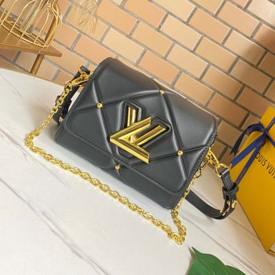 Wholesale Luxury Louis Vuitton Twist Pm- Black/Brown/White