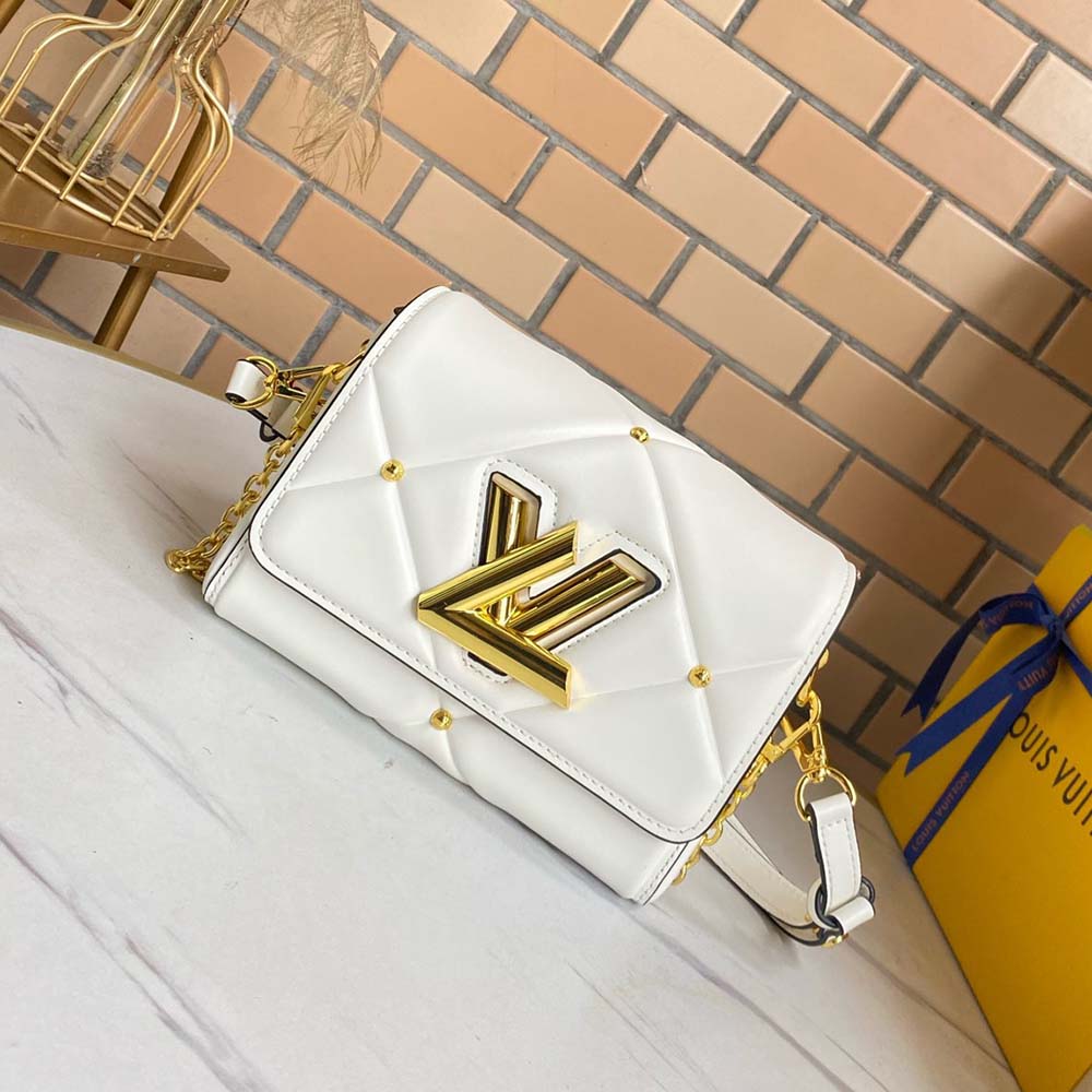 Wholesale Luxury Louis Vuitton Twist Pm- Black/Brown/White - Image 11
