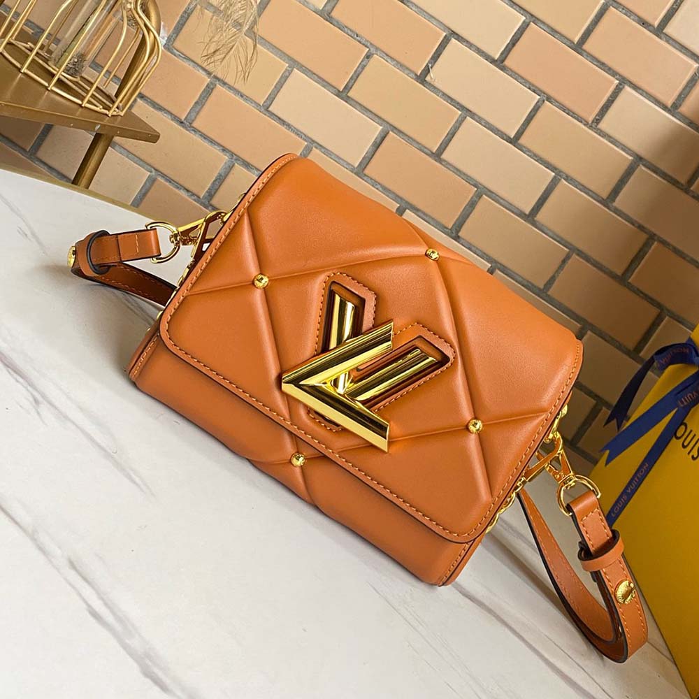 Wholesale Luxury Louis Vuitton Twist Pm- Black/Brown/White - Image 6