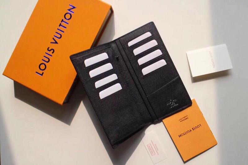 Wholesale Luxury Louis Vuitton Brazza Wallet Black - Image 4
