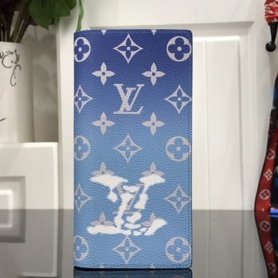 Wholesale Luxury Louis Vuitton Brazza Wallet Blue Sky