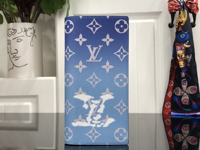 Wholesale Luxury Louis Vuitton Brazza Wallet Blue Sky