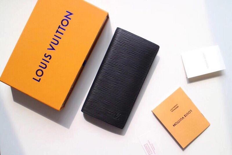 Wholesale Luxury Louis Vuitton Brazza Wallet Black