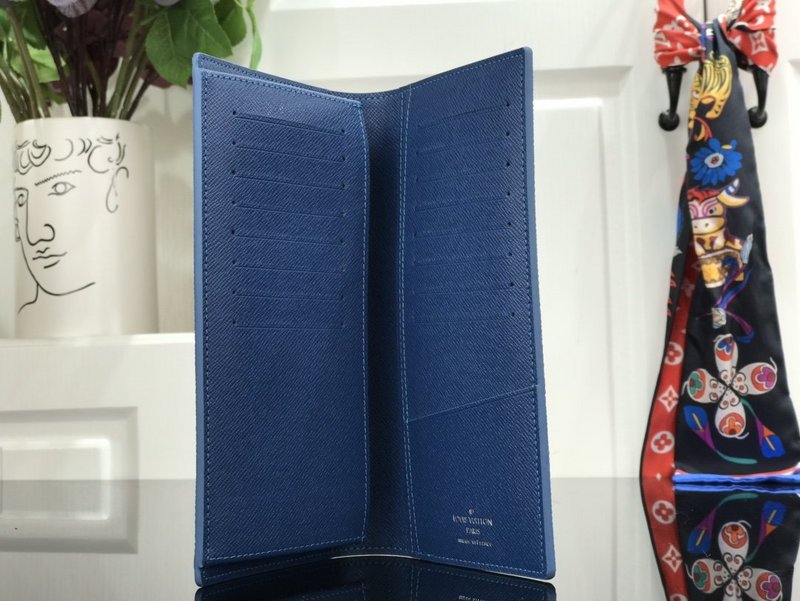 Wholesale Luxury Louis Vuitton Brazza Wallet Blue Sky - Image 7