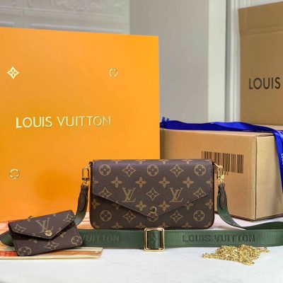 Alternative view of Wholesale Luxury Louis Vuitton Felicie Strap Amp; Go M80091 Green/Pink