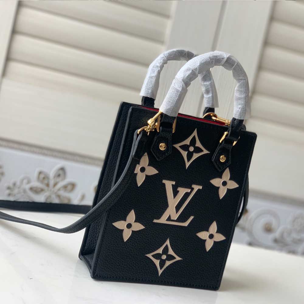 Wholesale Luxury Louis Vuitton Petit Sac Plat M57937 Black/Beige/Brown - Image 11