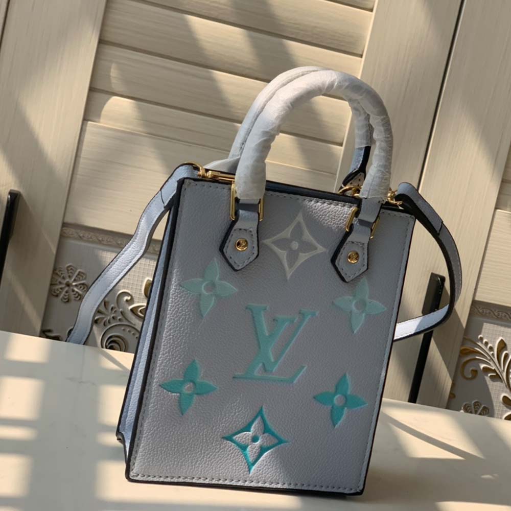 Wholesale Luxury Louis Vuitton Petit Sac Plat M80449 Blue/Pink/Beige - Image 8