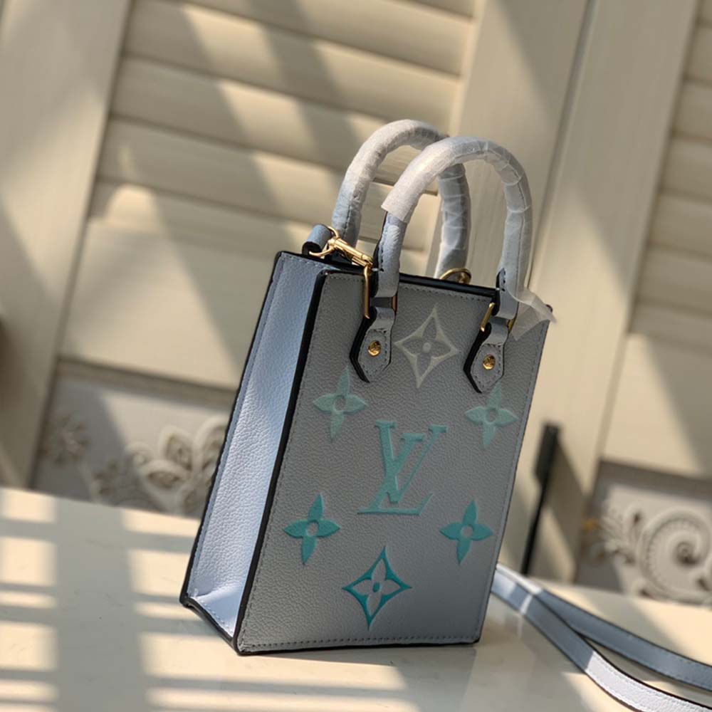 Wholesale Luxury Louis Vuitton Petit Sac Plat M80449 Blue/Pink/Beige - Image 9