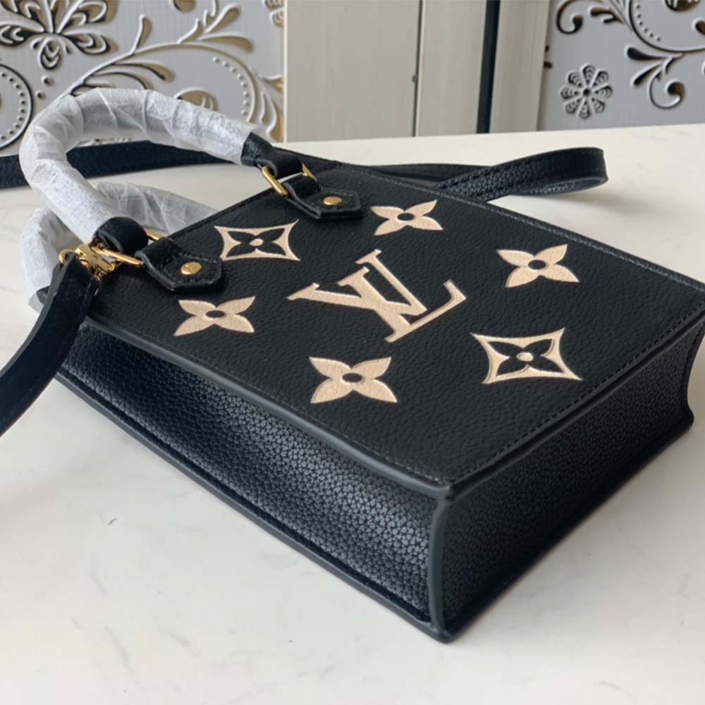 Wholesale Luxury Louis Vuitton Petit Sac Plat M57937 Black/Beige/Brown - Image 12