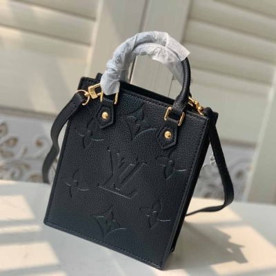 Wholesale Luxury Louis Vuitton Petit Sac Plat M80478 Black/White/Beige