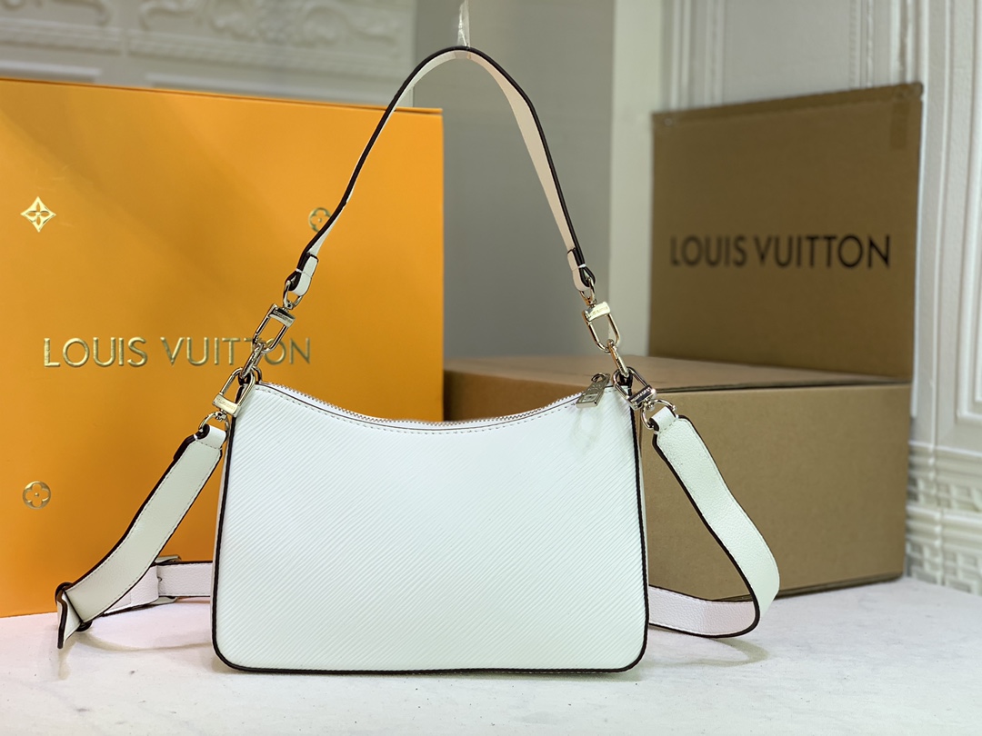 Wholesale Luxury Louis Vuitton Marelle Handbag Black/White/Brown - Image 14