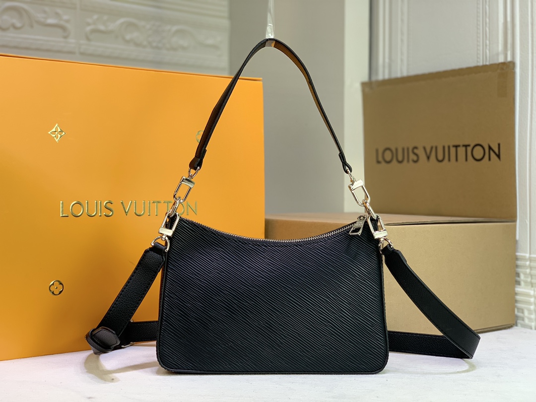 Wholesale Luxury Louis Vuitton Marelle Handbag Black/White/Brown - Image 3