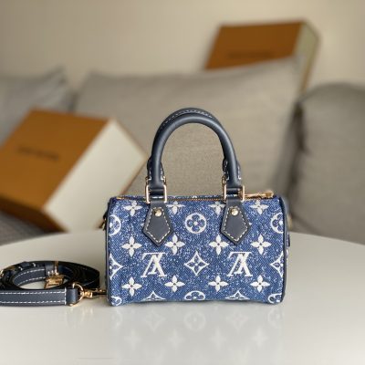 Alternative view of Wholesale Luxury Louis Vuitton Nano Speedy Denim