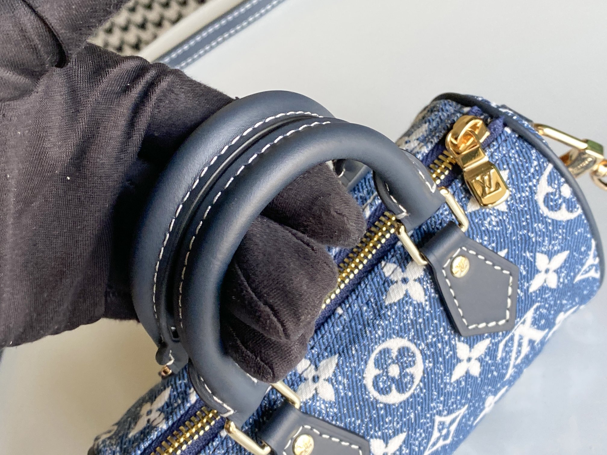 Wholesale Luxury Louis Vuitton Nano Speedy Denim - Image 5