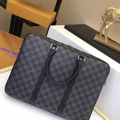 Alternative view of Wholesale Luxury Louis Vuitton Porte-Documents Voyage Pm N41478 Grey Plaid