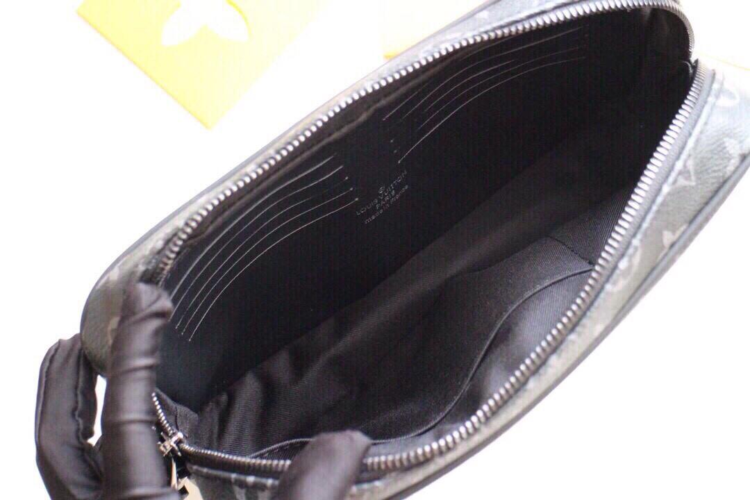 Wholesale Luxury Louis Vuitton Kasai Clutch Black/Brown - Image 9
