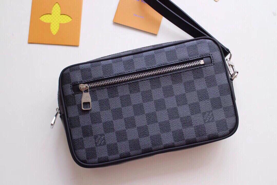 Wholesale Luxury Louis Vuitton Kasai Clutch Black/Brown - Image 8