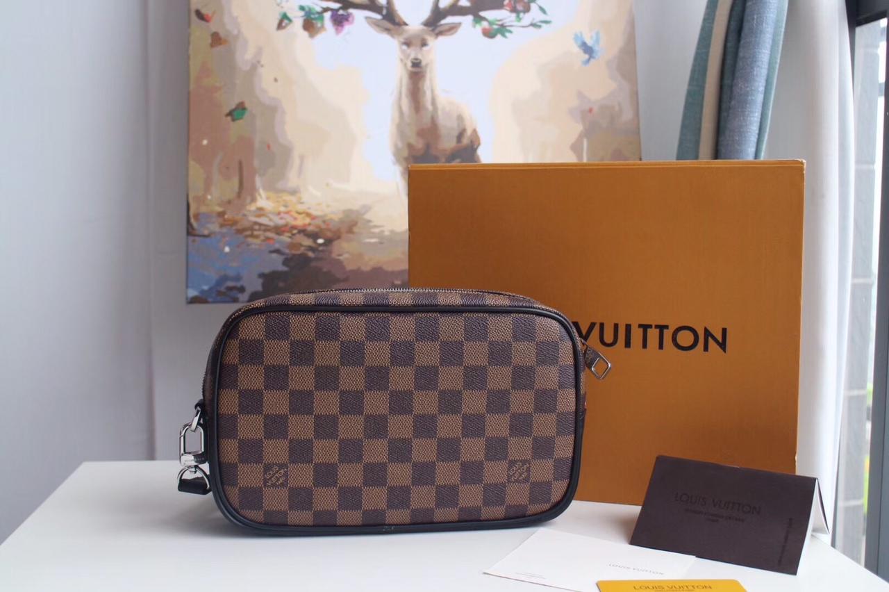 Wholesale Luxury Louis Vuitton Kasai Clutch Black/Brown - Image 11