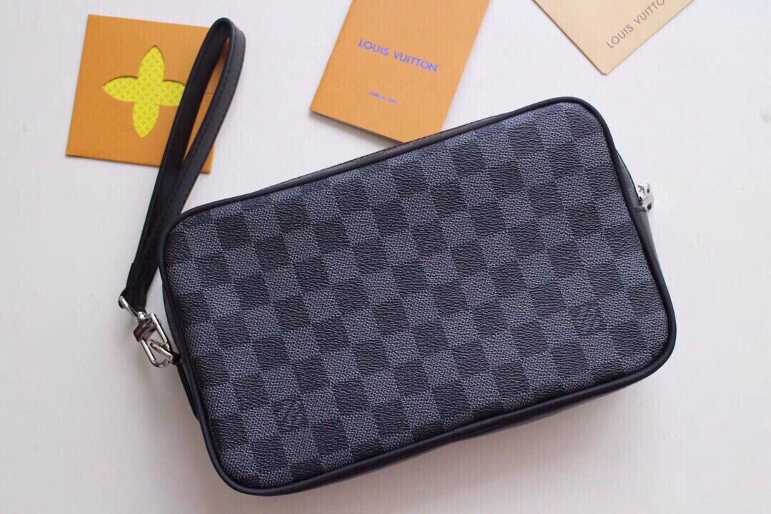 Wholesale Luxury Louis Vuitton Kasai Clutch Black/Brown - Image 10