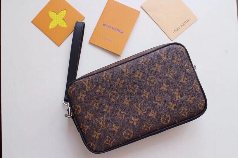Wholesale Luxury Louis Vuitton Kasai Clutch Black/Brown - Image 2