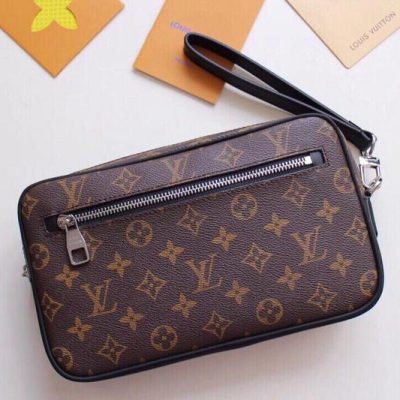 Wholesale Luxury Louis Vuitton Kasai Clutch Black/Brown