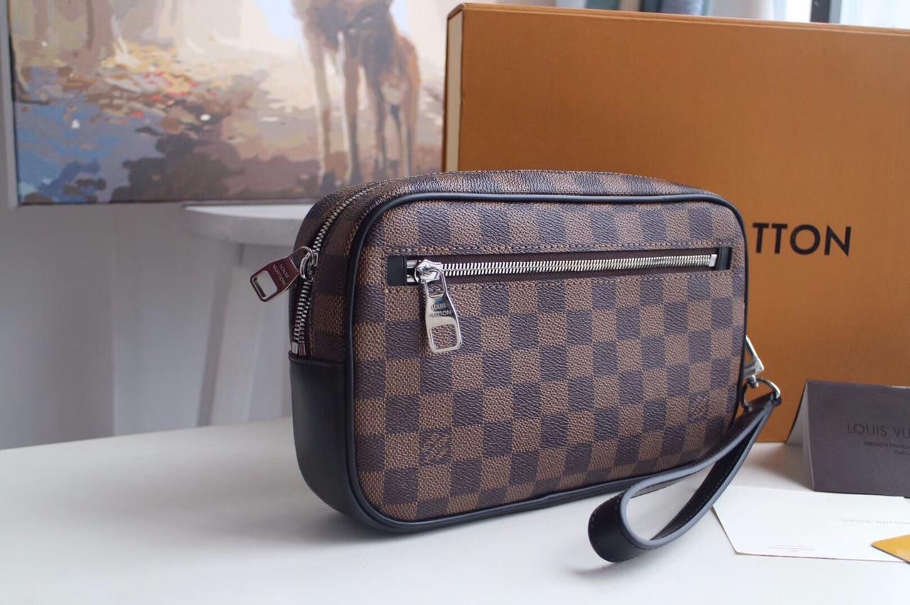 Wholesale Luxury Louis Vuitton Kasai Clutch Black/Brown - Image 6