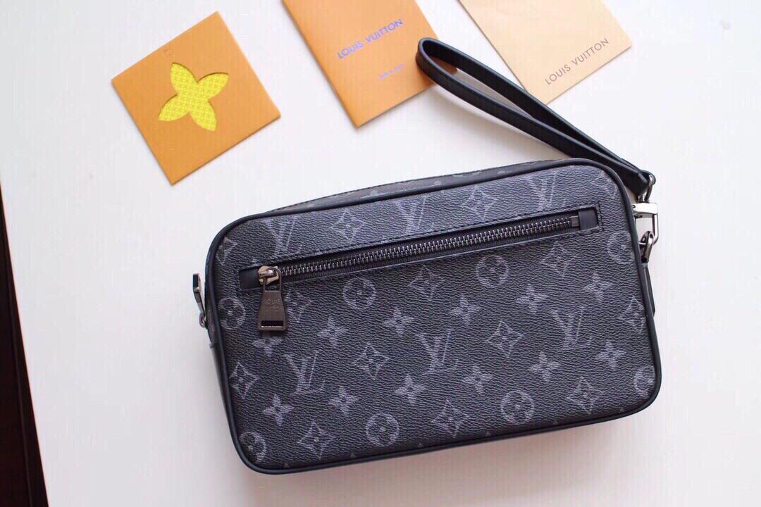 Wholesale Luxury Louis Vuitton Kasai Clutch Black/Brown - Image 7