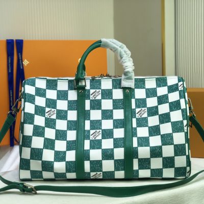 Wholesale Luxury Louis Vuitton Keepall Bandouliere 45 Green/Black