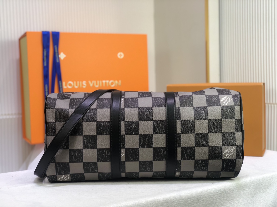Wholesale Luxury Louis Vuitton Keepall Bandouliere 45 Green/Black - Image 11