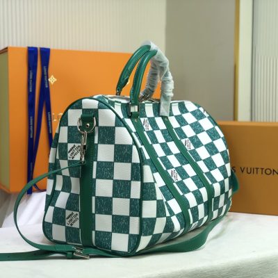 Alternative view of Wholesale Luxury Louis Vuitton Keepall Bandouliere 45 Green/Black
