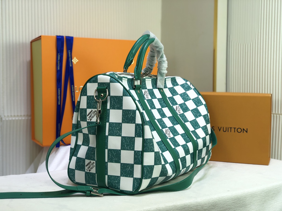 Wholesale Luxury Louis Vuitton Keepall Bandouliere 45 Green/Black - Image 2