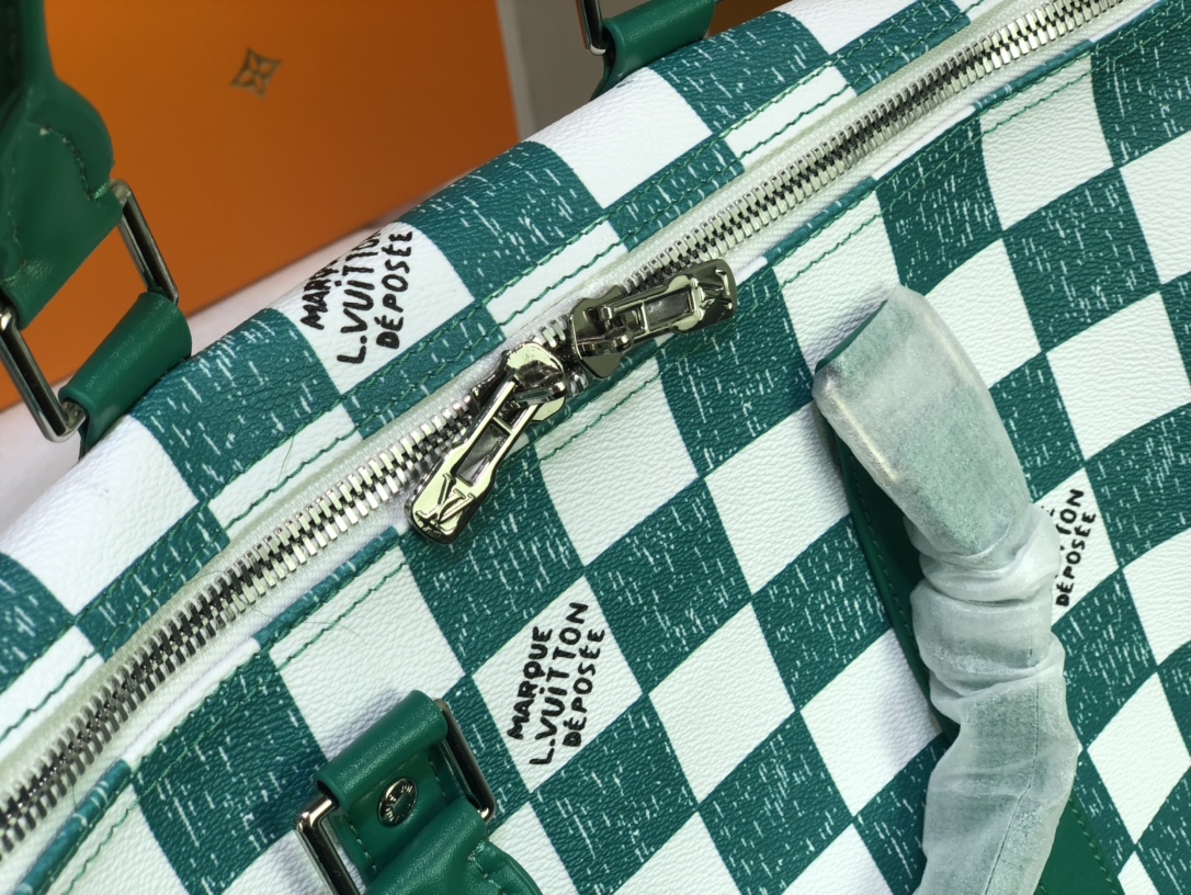 Wholesale Luxury Louis Vuitton Keepall Bandouliere 45 Green/Black - Image 3