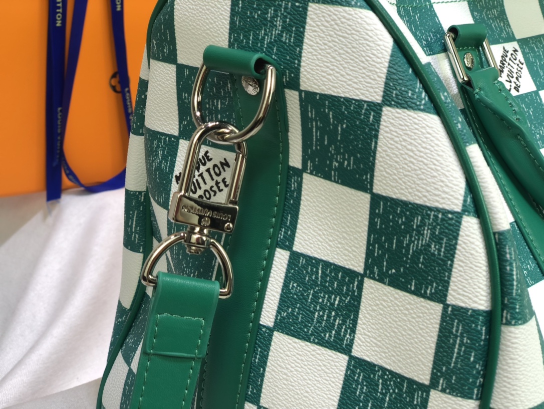 Wholesale Luxury Louis Vuitton Keepall Bandouliere 45 Green/Black - Image 4