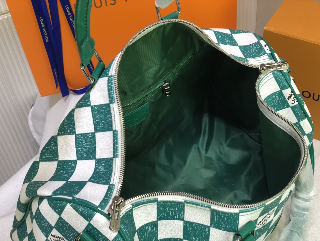Wholesale Luxury Louis Vuitton Keepall Bandouliere 45 Green/Black - Image 6