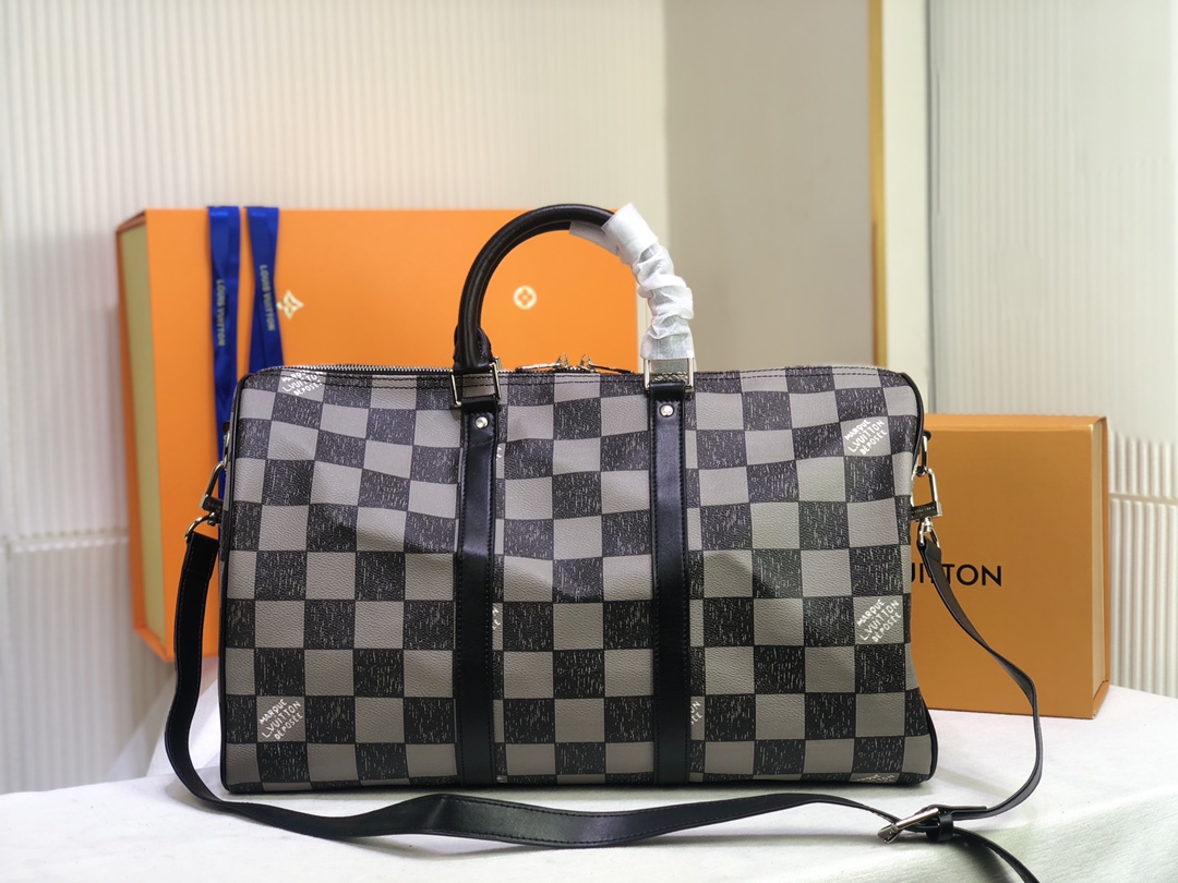 Wholesale Luxury Louis Vuitton Keepall Bandouliere 45 Green/Black - Image 7