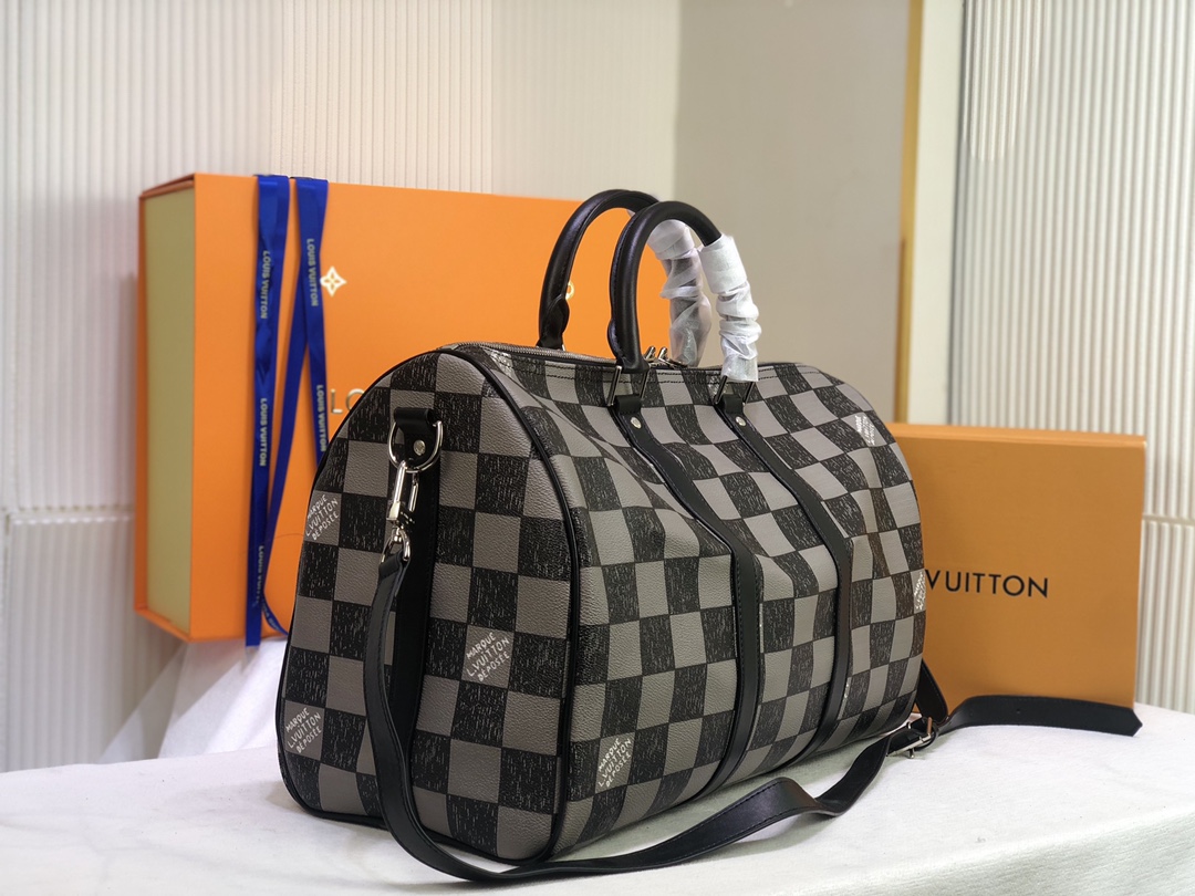 Wholesale Luxury Louis Vuitton Keepall Bandouliere 45 Green/Black - Image 8