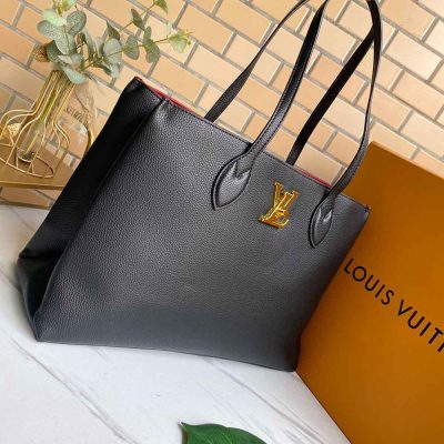 Alternative view of Wholesale Luxury Louis Vuitton Lockme Shopper M57346 Beige/Black/Green