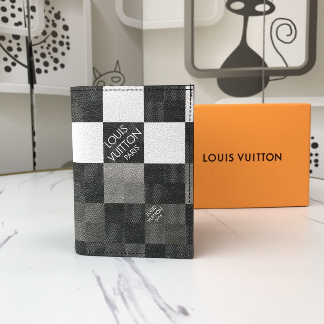 Wholesale Luxury Louis Vuitton Passport Cover N60410 White/Blue/Orange - Image 10