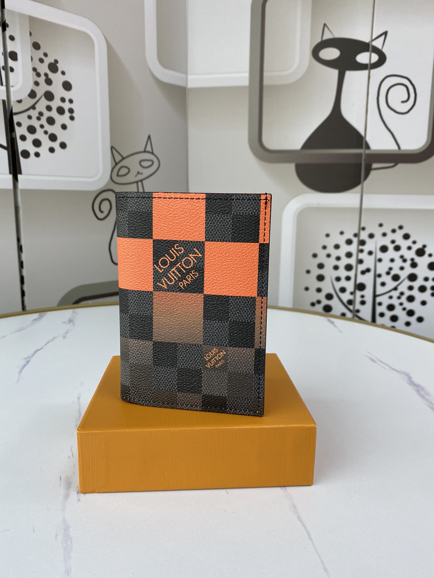 Wholesale Luxury Louis Vuitton Passport Cover N60410 White/Blue/Orange - Image 14