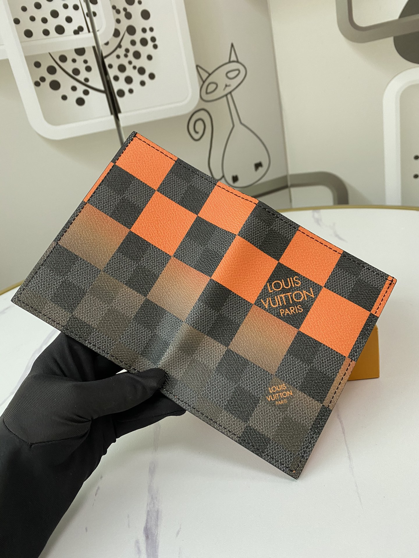 Wholesale Luxury Louis Vuitton Passport Cover N60410 White/Blue/Orange - Image 16