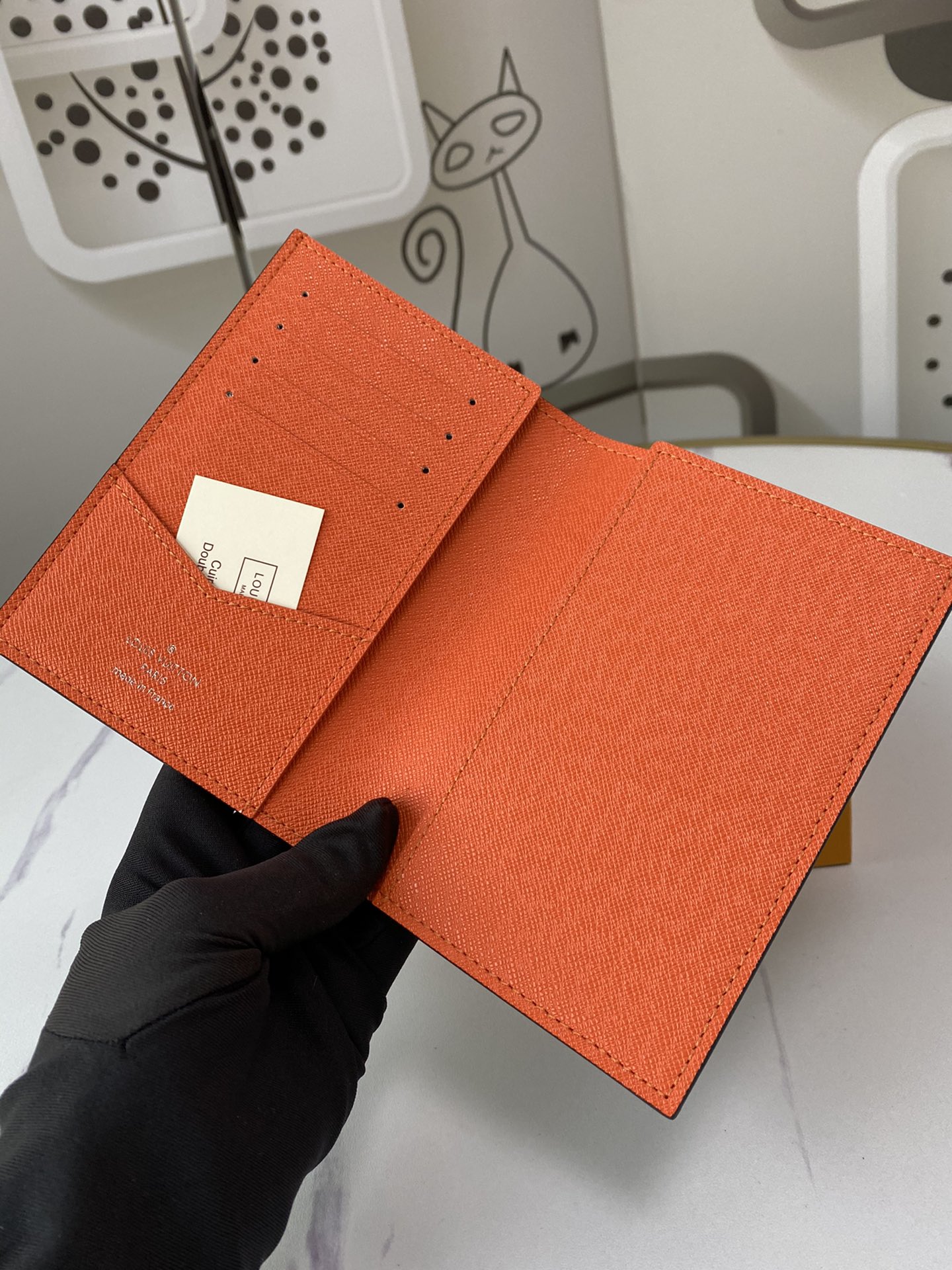 Wholesale Luxury Louis Vuitton Passport Cover N60410 White/Blue/Orange - Image 17