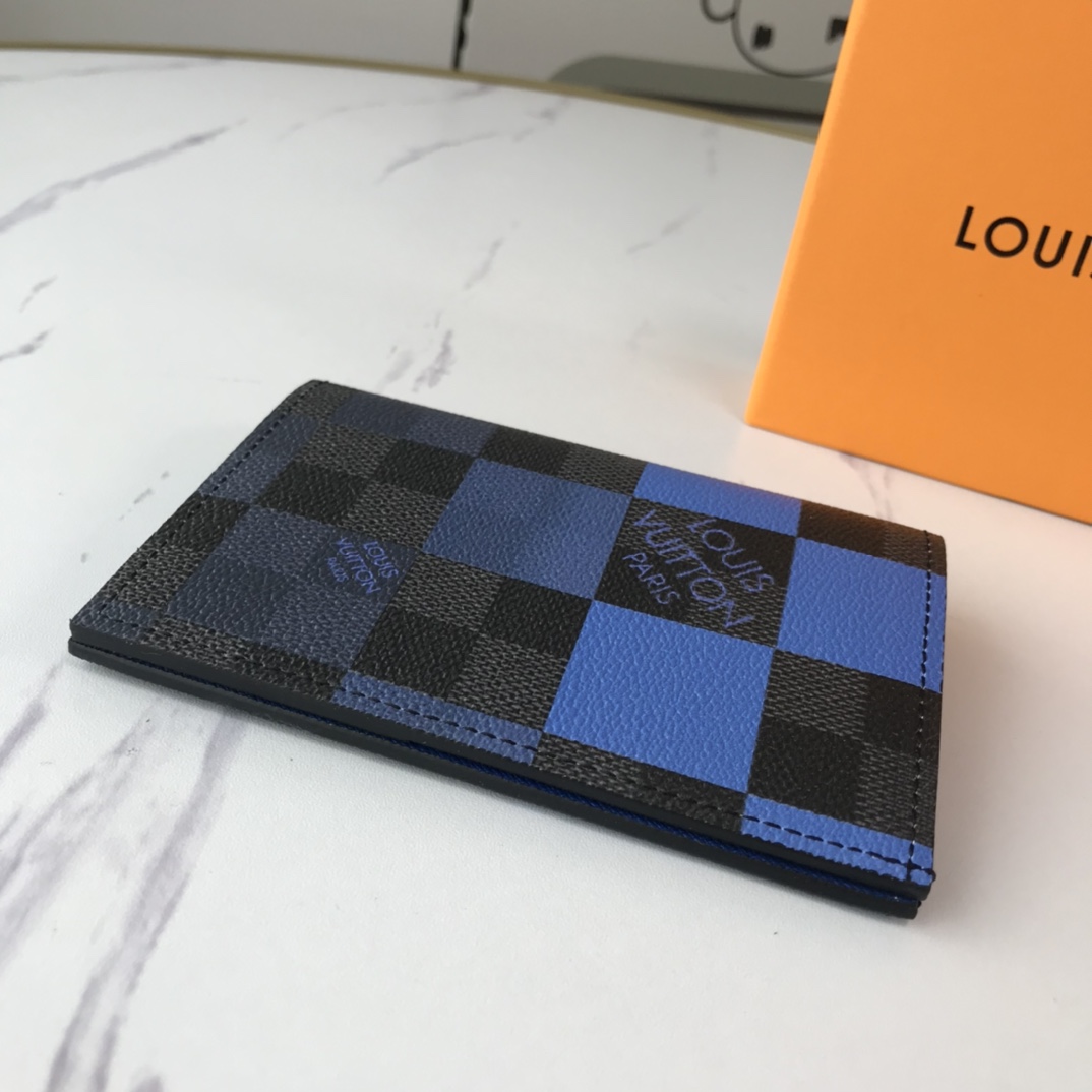 Wholesale Luxury Louis Vuitton Passport Cover N60410 White/Blue/Orange - Image 3